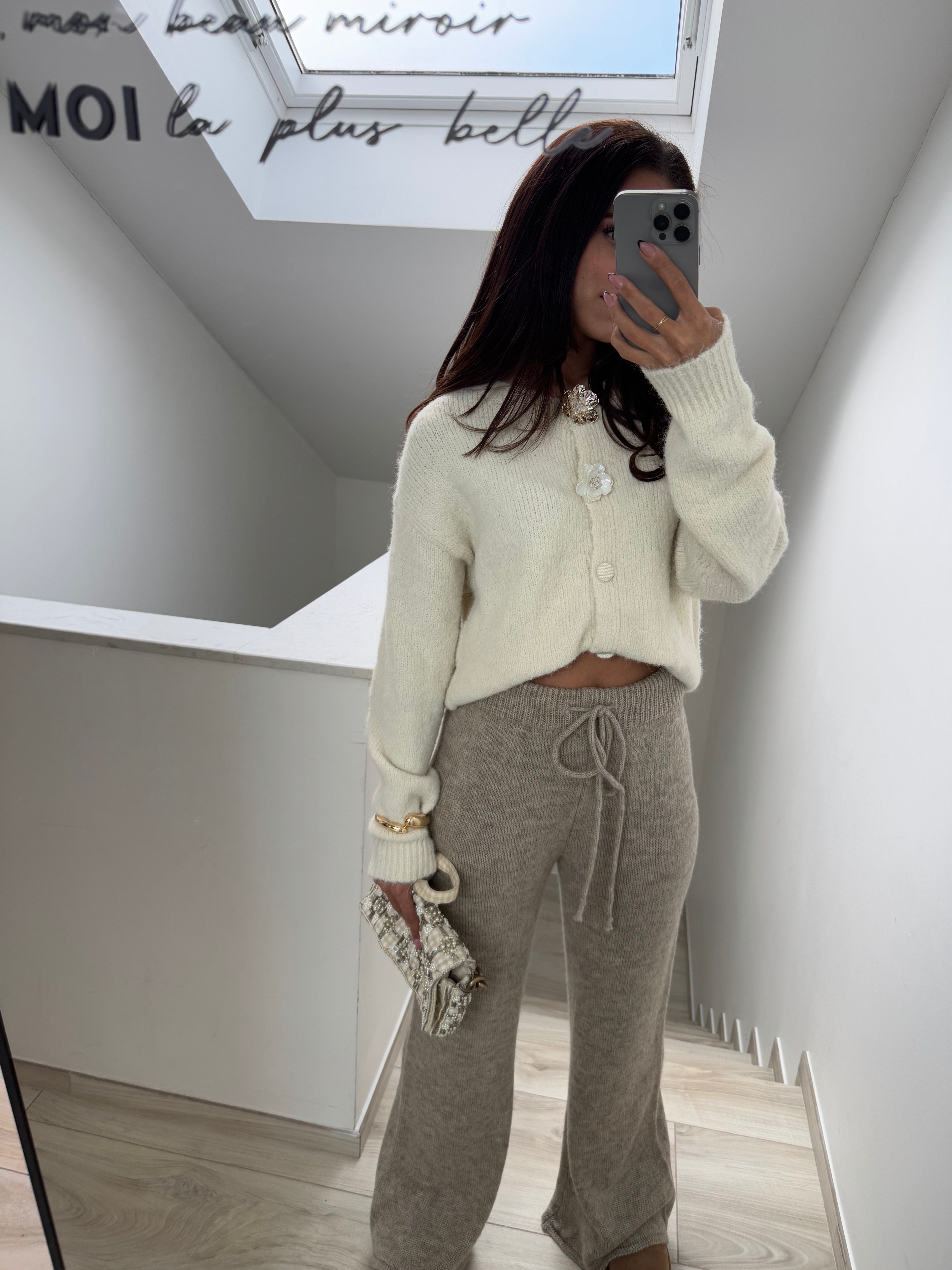 Pantalon Manon taupe