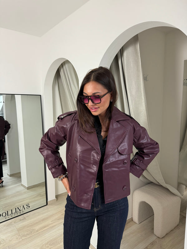 Trench Joy bordeaux