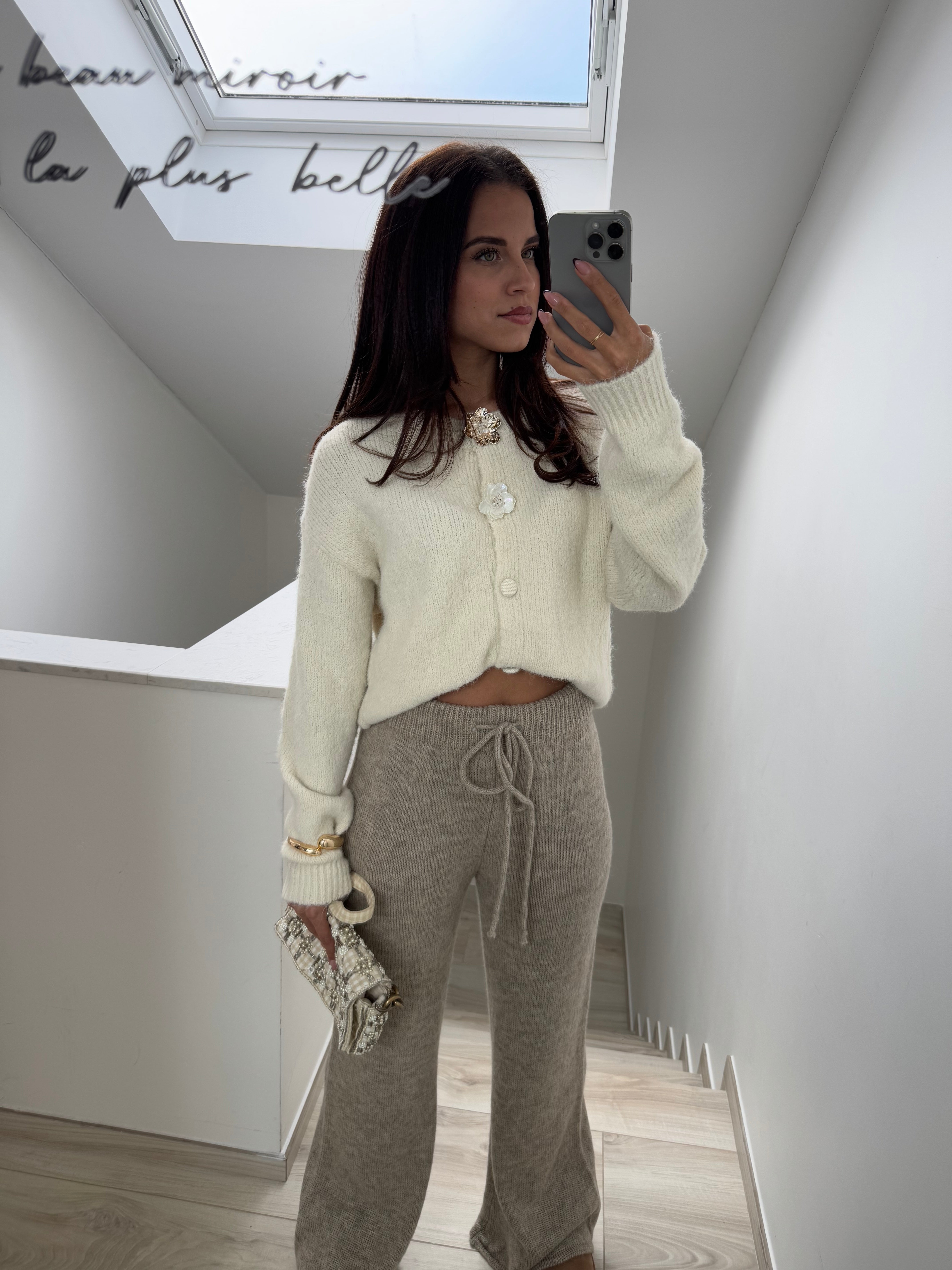 Pantalon Manon taupe